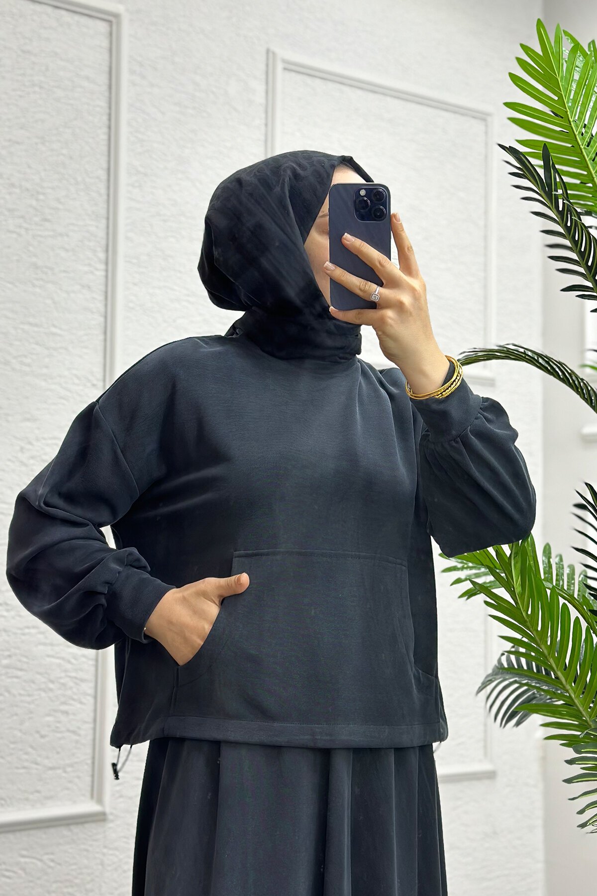 Antrasit Mısra Etekli Takım