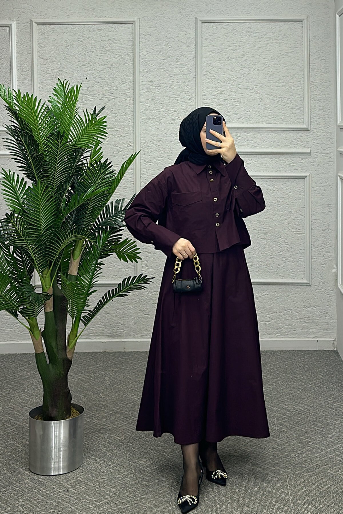 Bordo Dina Etekli Takım