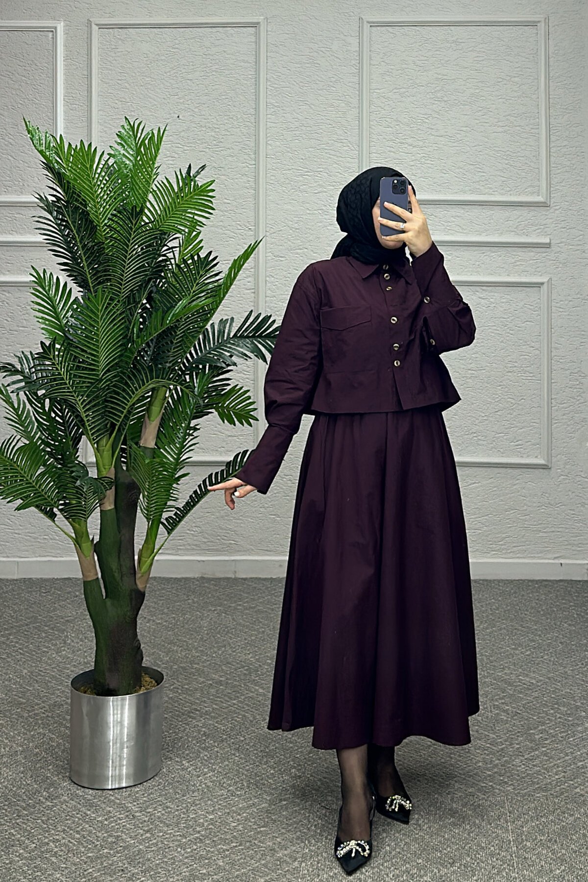 Bordo Dina Etekli Takım