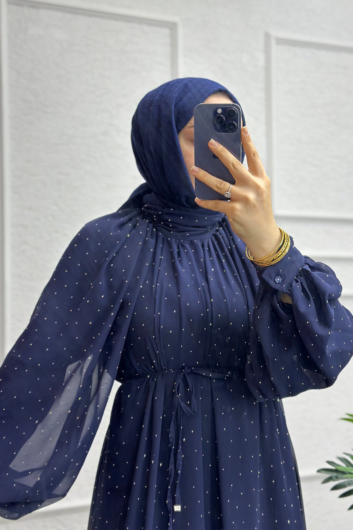 Lacivert Matmazel Elbise