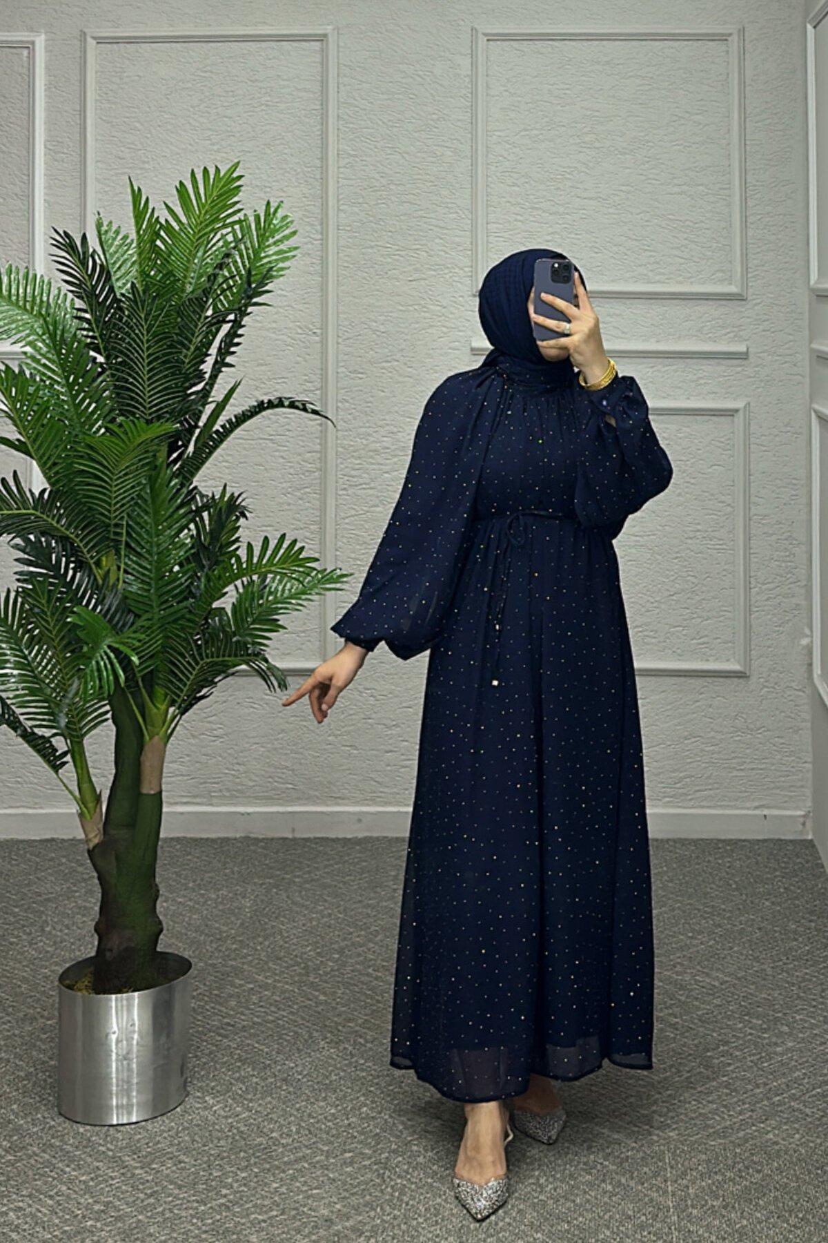 Lacivert Matmazel Elbise