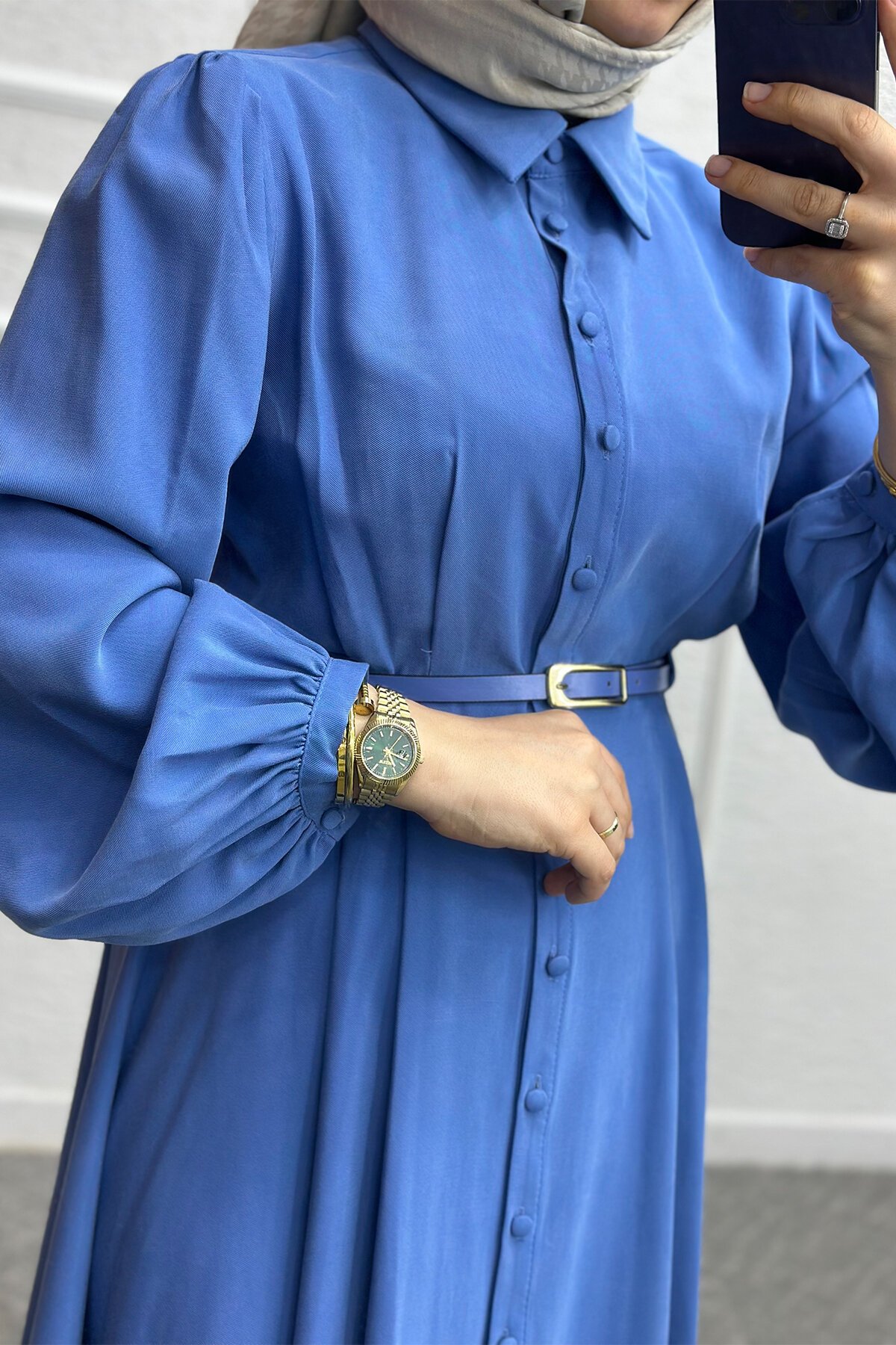 Mavi Çalıkuşu Elbise