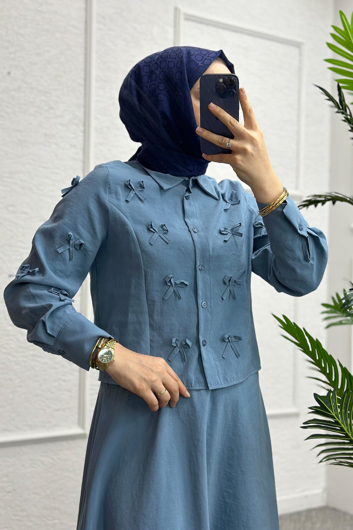 Mavi Hane Etekli Takım