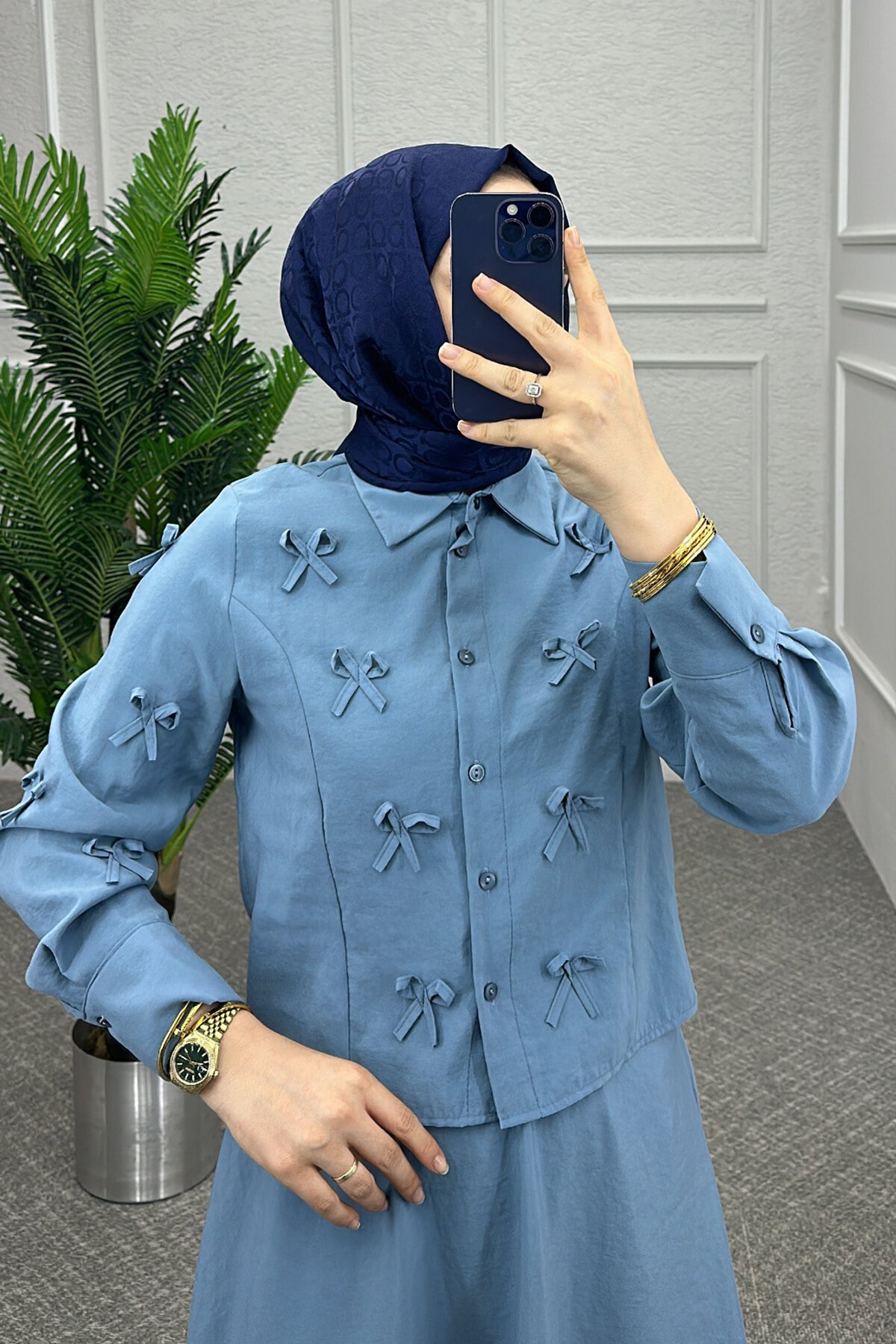 Mavi Hane Etekli Takım