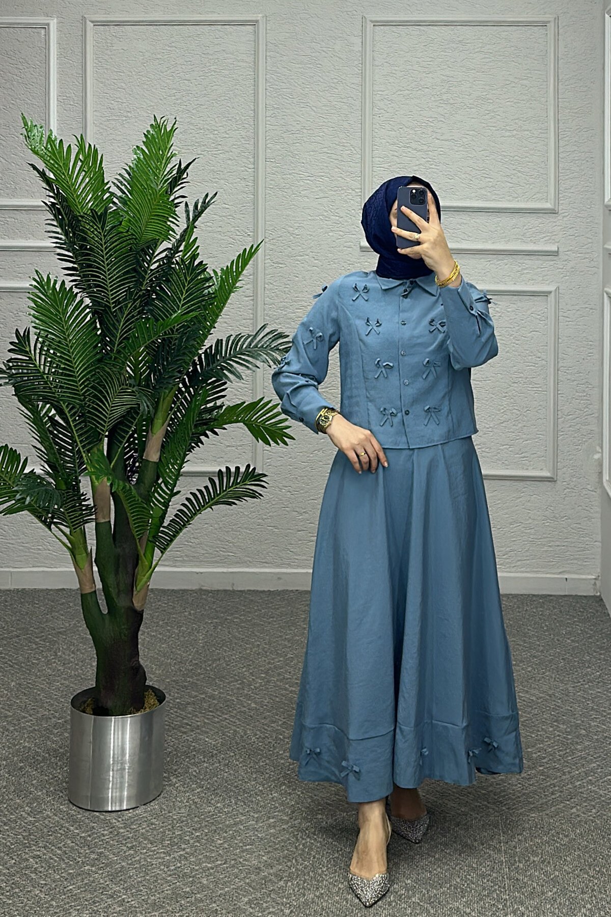 Mavi Hane Etekli Takım