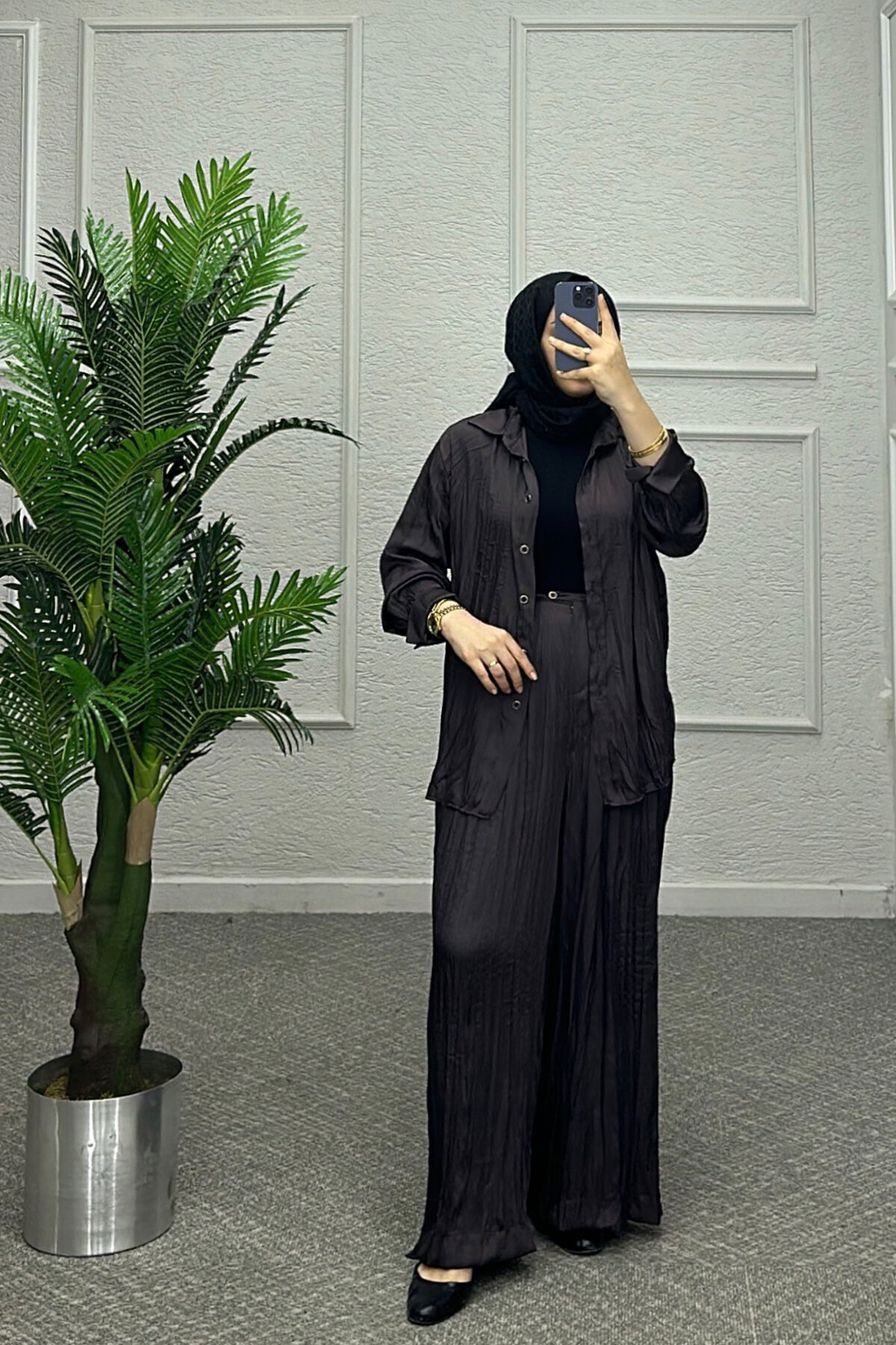 Patlıcan Moru Elegan Takım