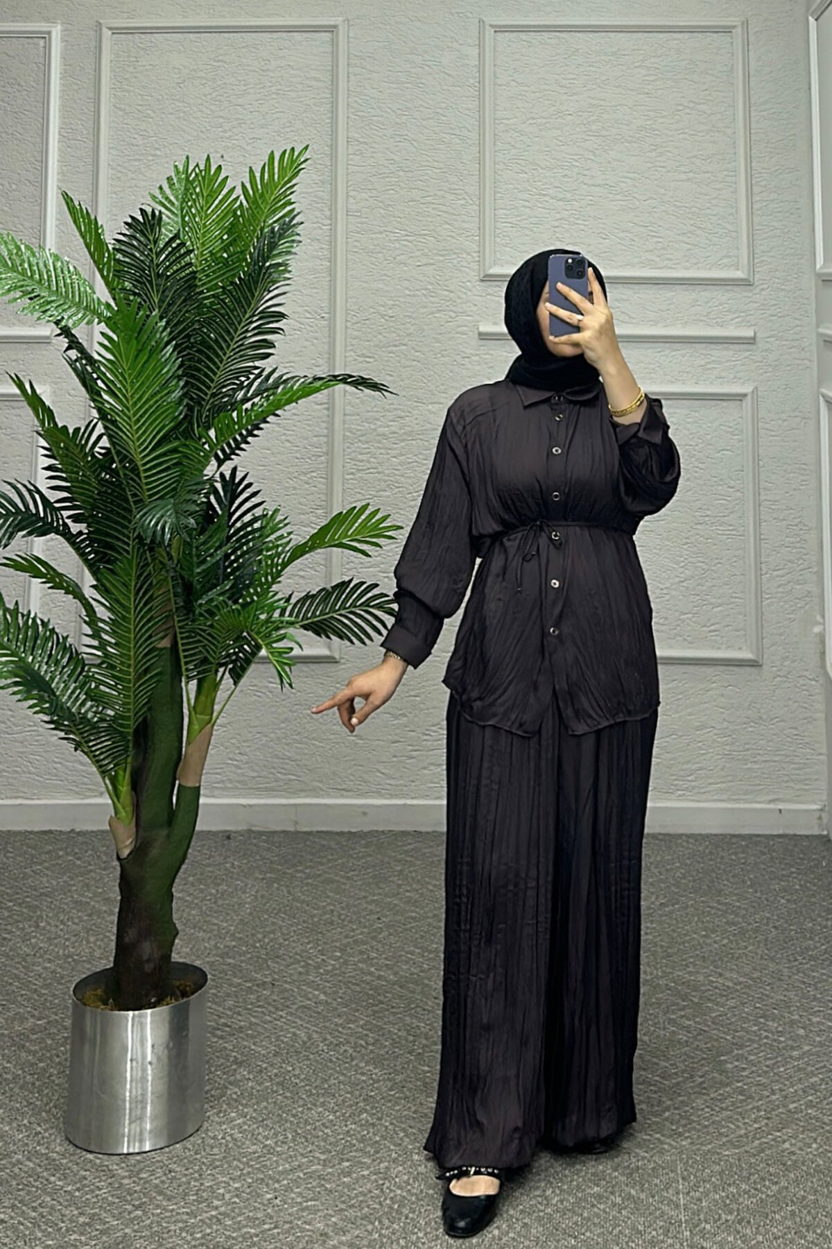 Patlıcan Moru Elegan Takım