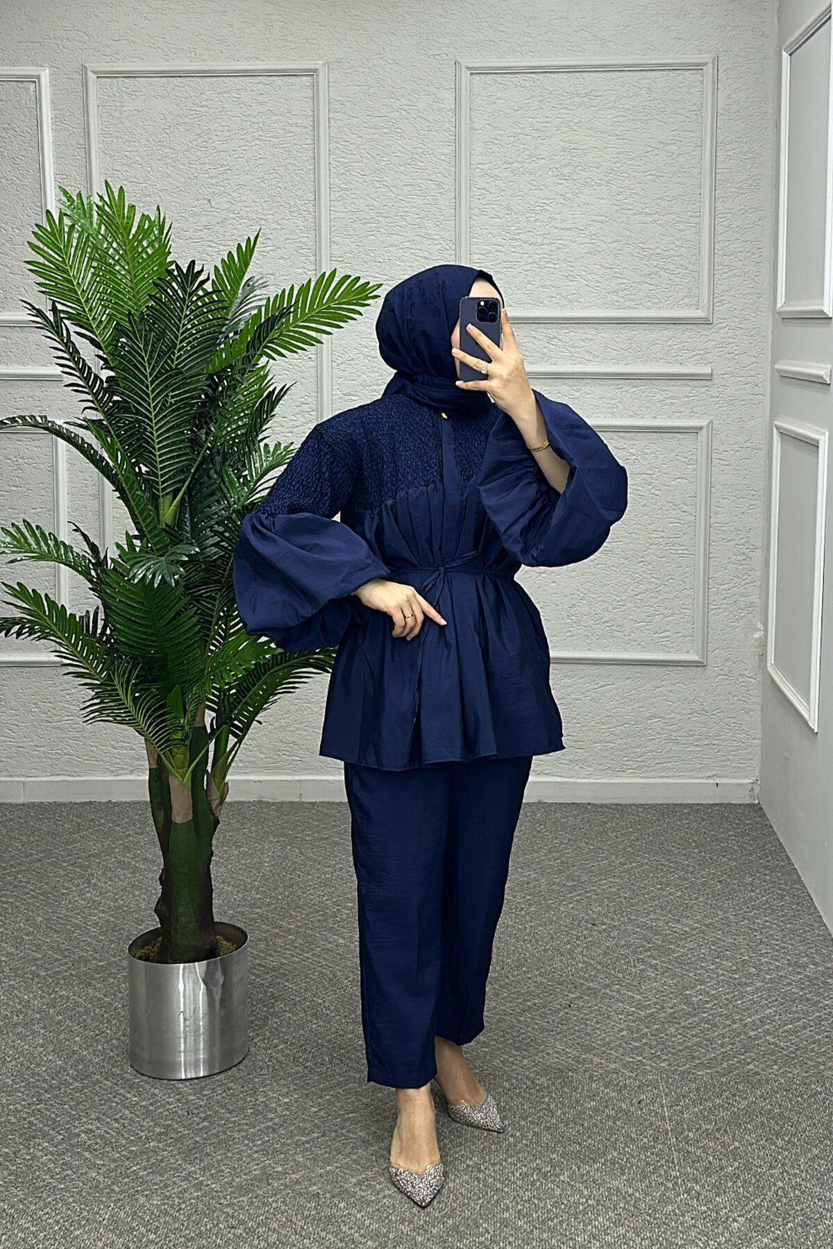 Şeker Lacivert Pantolonlu Takım