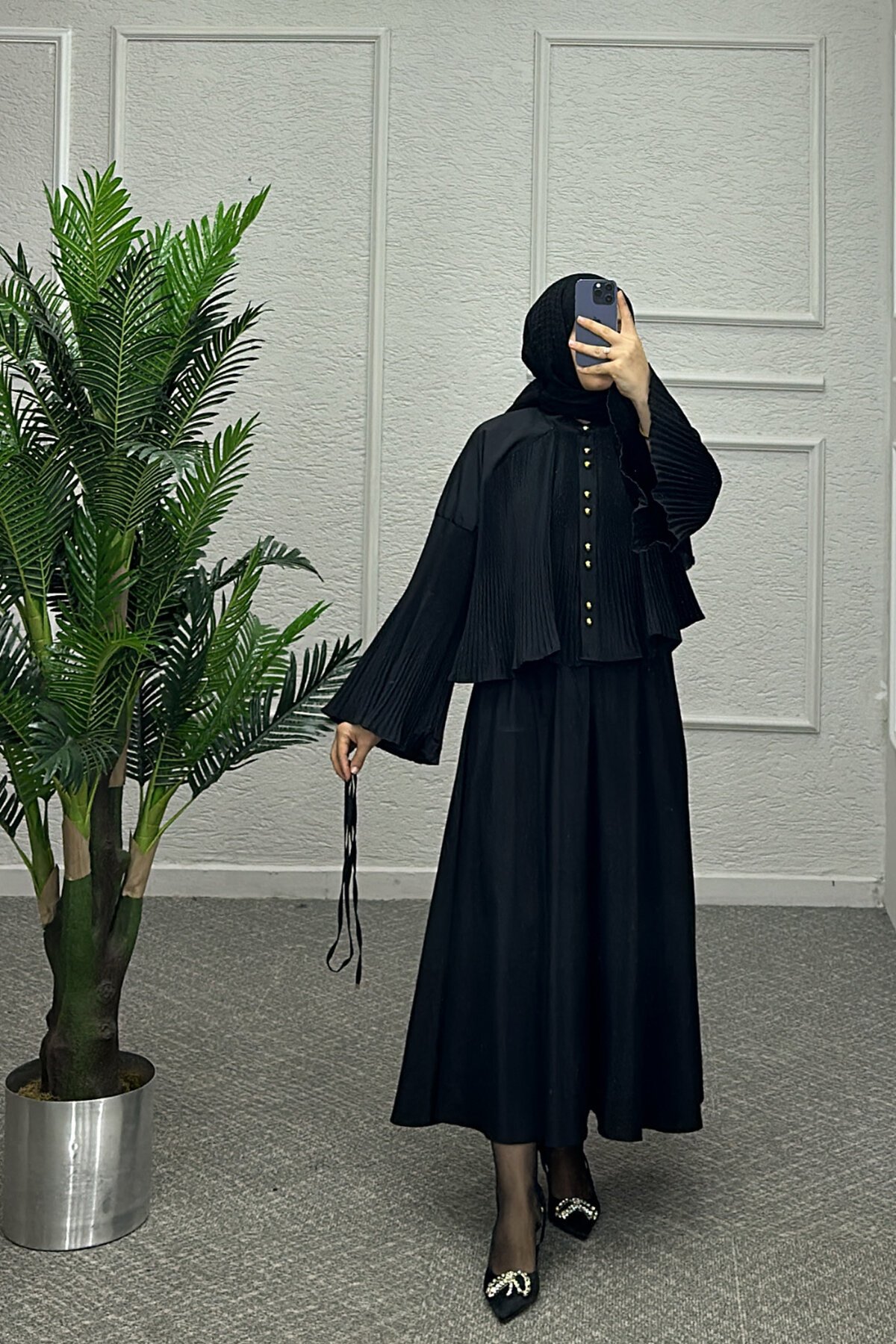 Siyah Mısra Etekli Takım