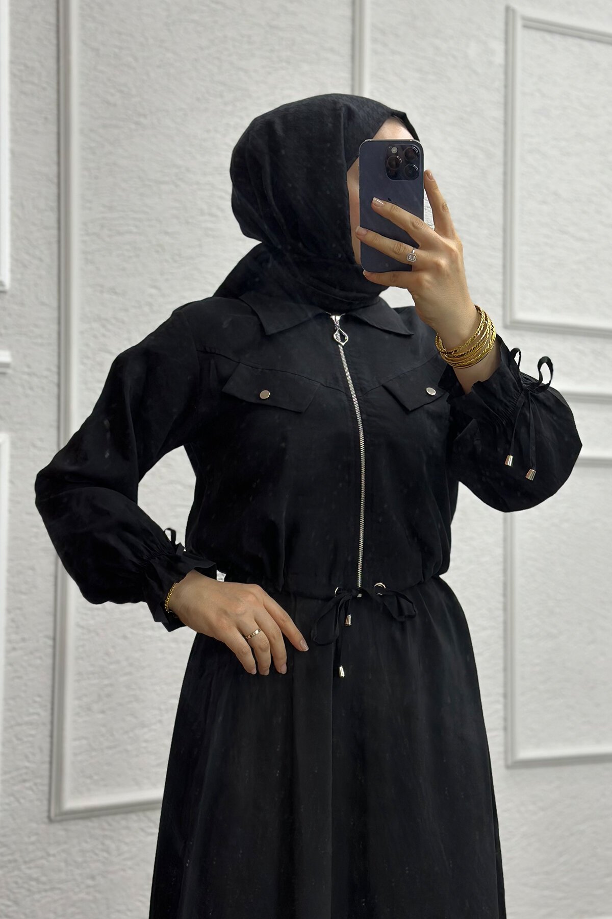 Siyah Orien Etekli Takım