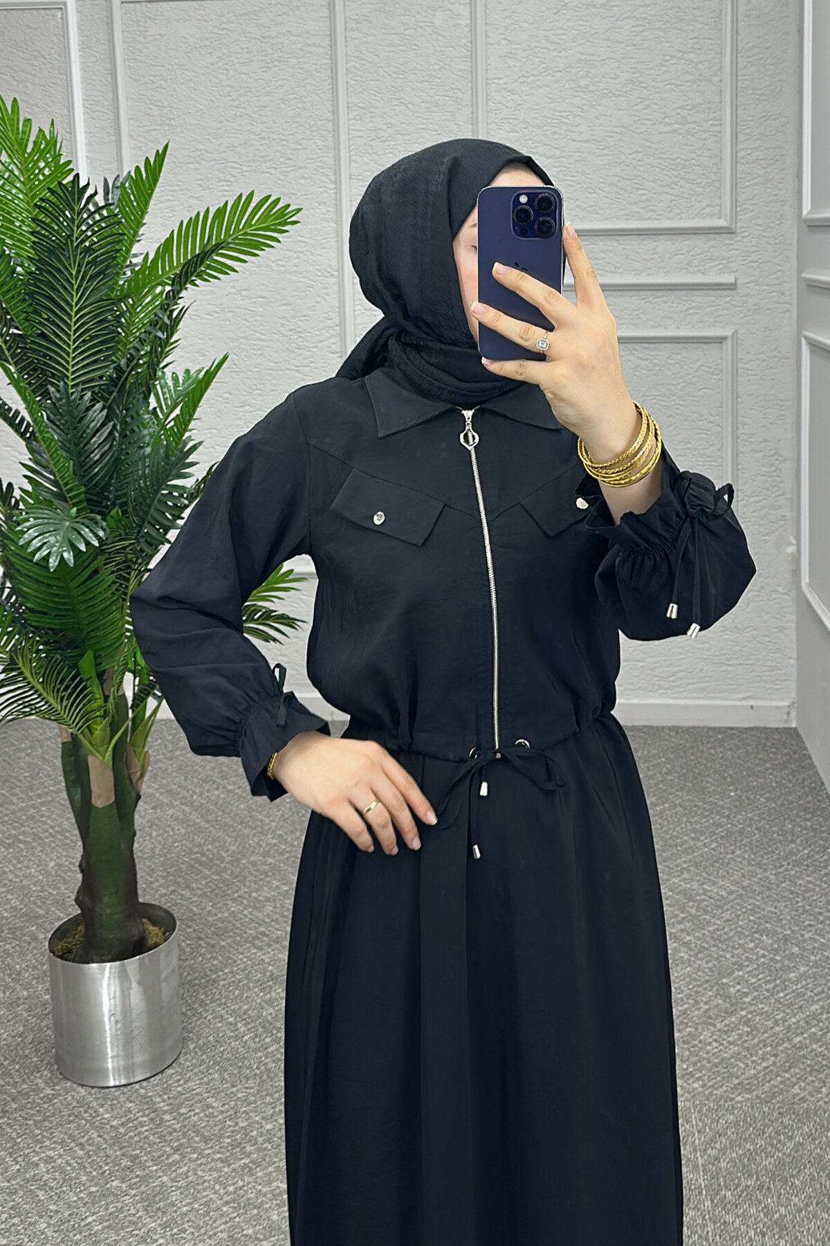 Siyah Orien Etekli Takım