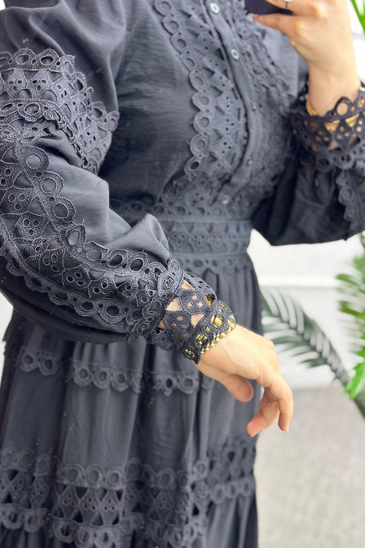 Siyah Selly Etekli Takım