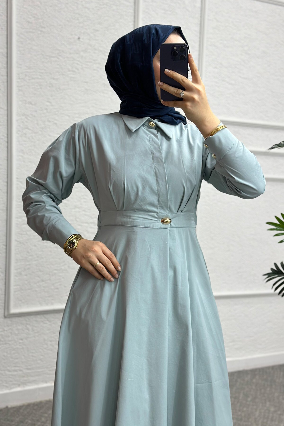 Su Yeşili Sera Elbise