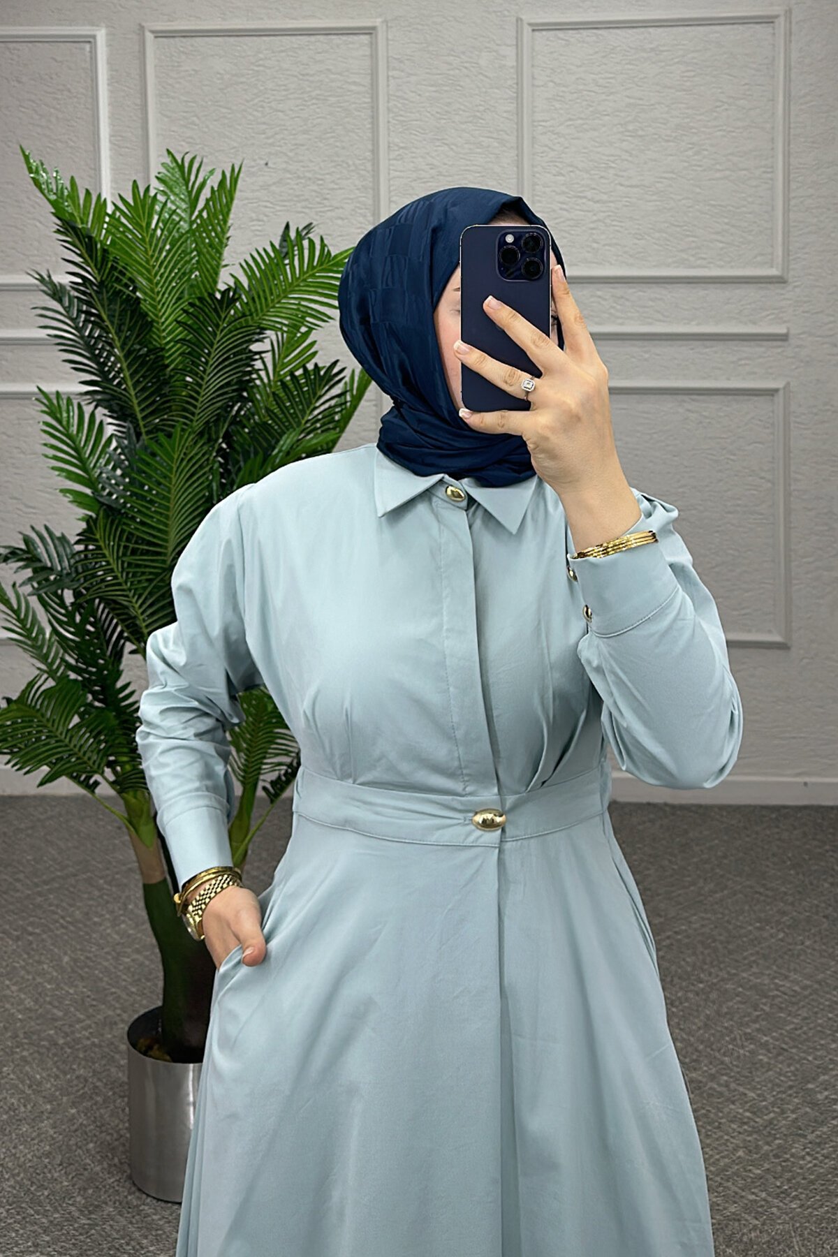 Su Yeşili Sera Elbise