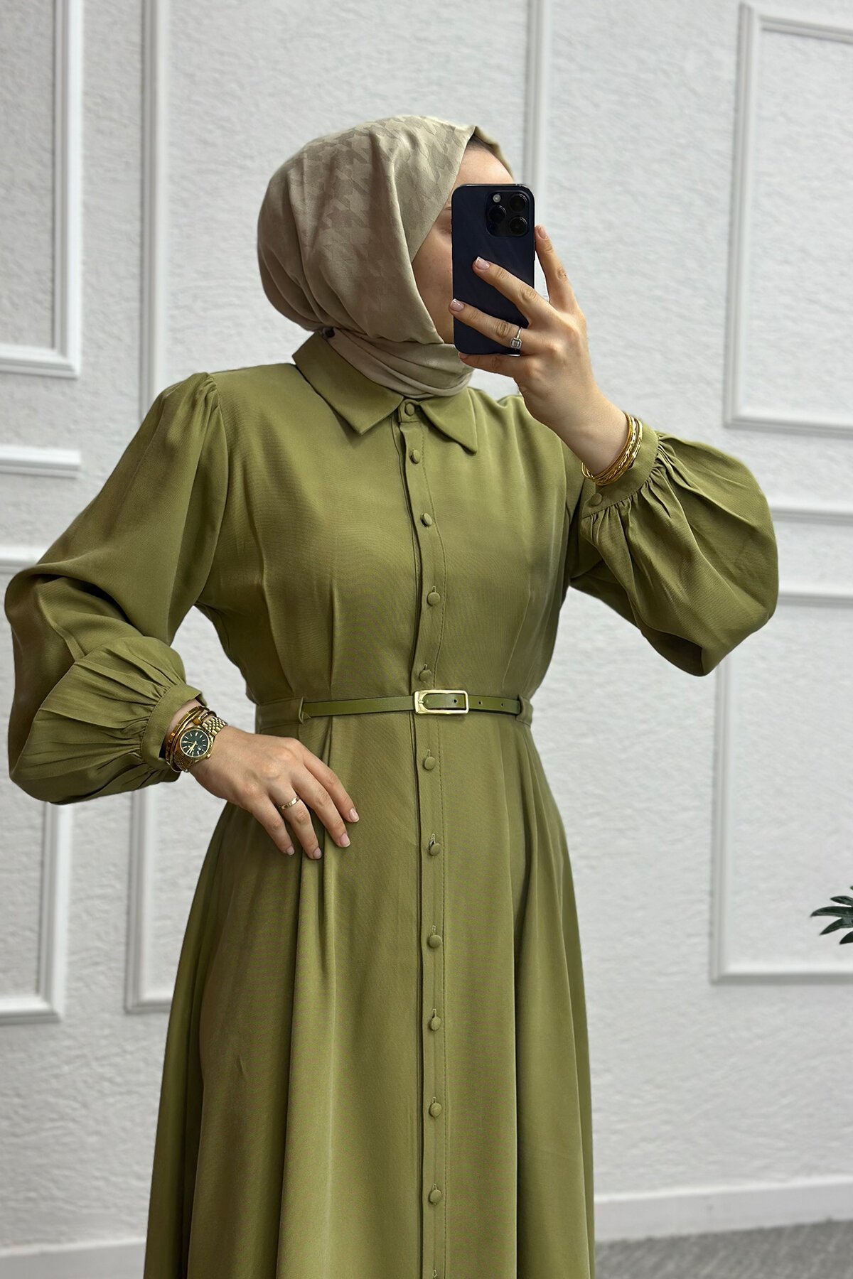 Yeşil Çalıkuşu Elbise