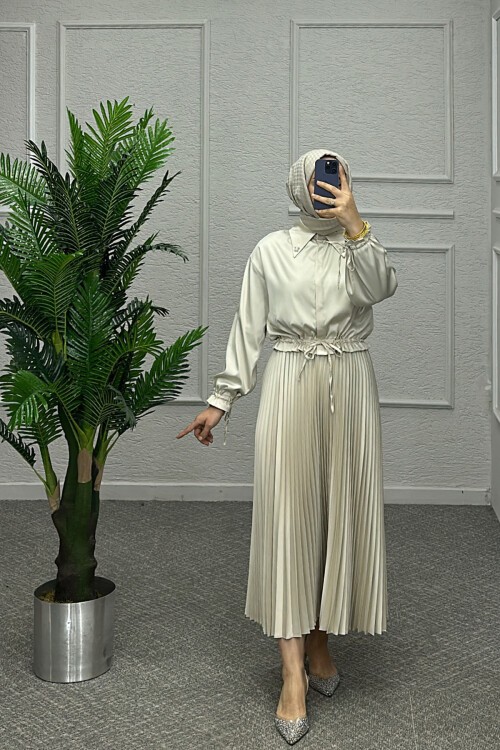 Aren Krem Saten Takım