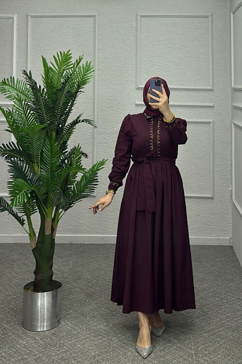 Bordo Winika Elbise