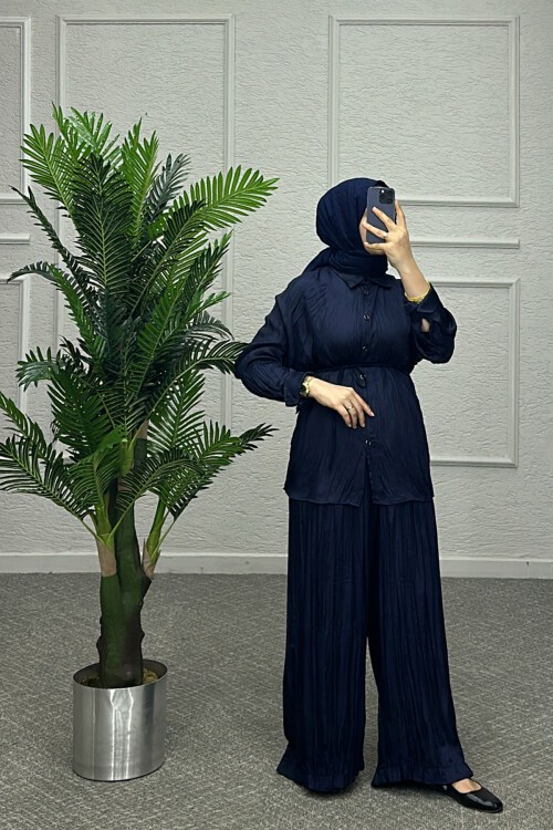 Lacivert Elegan Takım