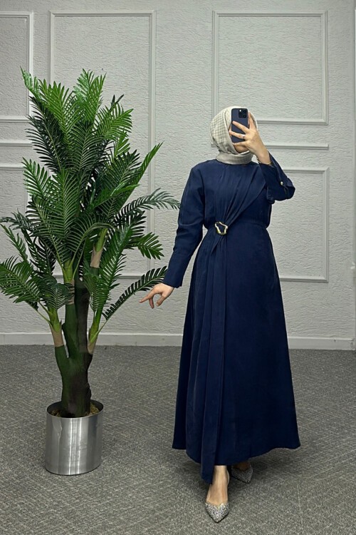 Lacivert Mien Elbise