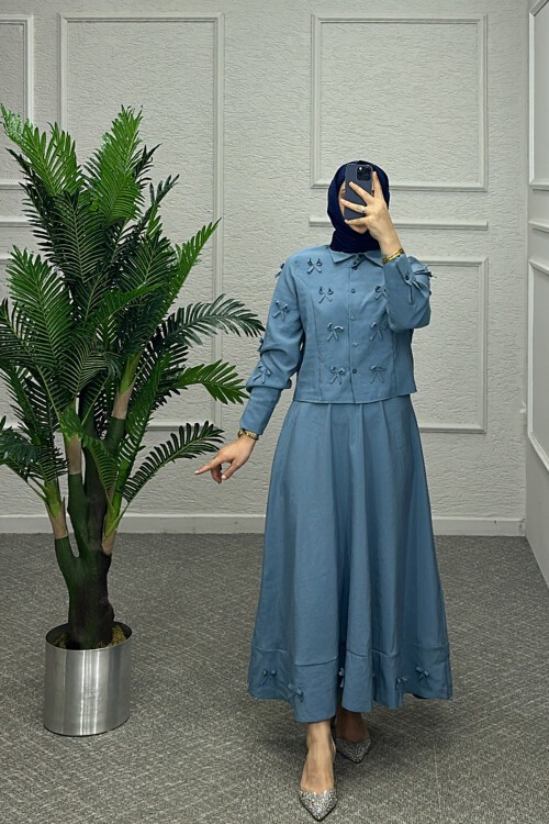 Mavi Hane Etekli Takım