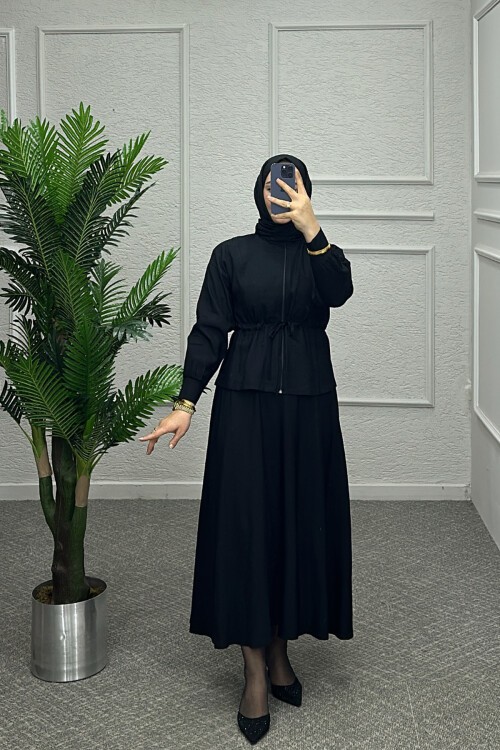 Mevra Siyah Etekli Takım