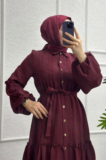 Bordo Mısra Elbise