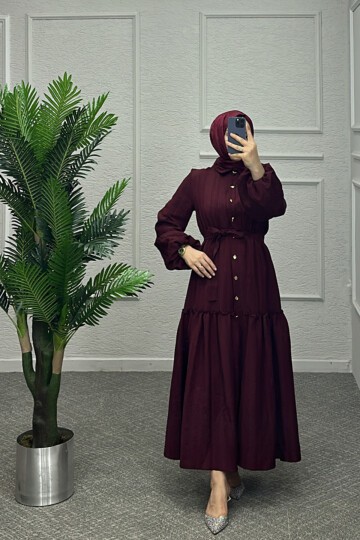 Bordo Mısra Elbise