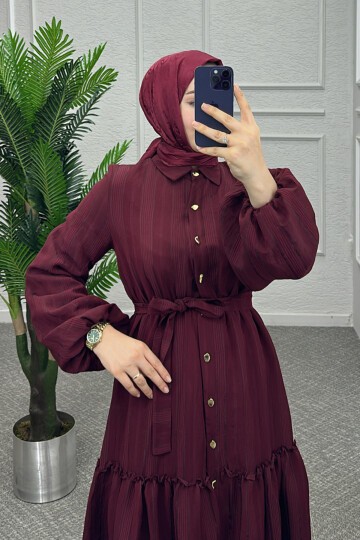 Bordo Mısra Elbise
