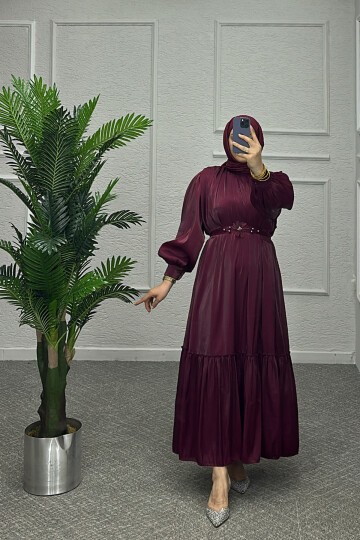 Bordo Noure Elbise