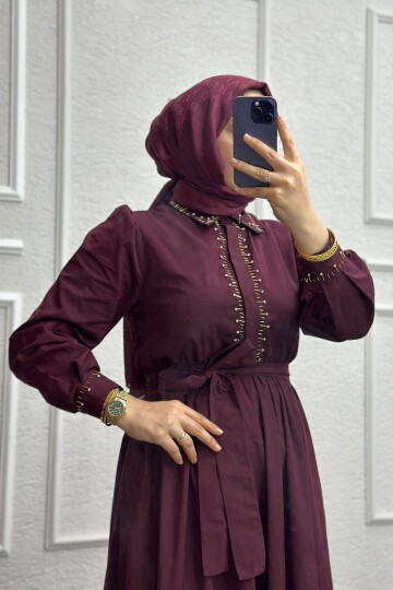 Bordo Winika Elbise