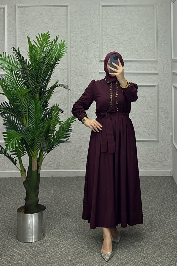 Bordo Winika Elbise
