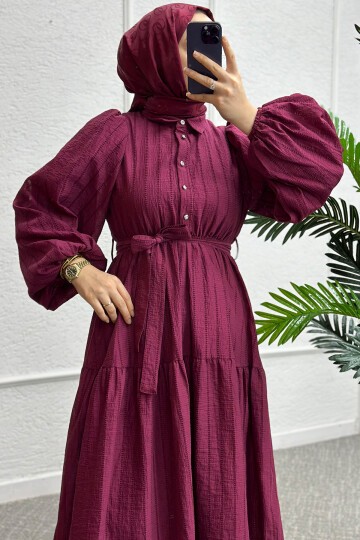 Bordo Yade Elbise