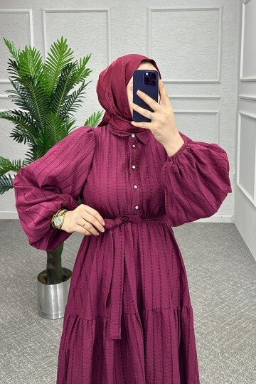 Bordo Yade Elbise
