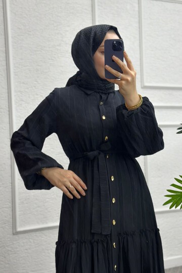 Siyah Mısra Elbise